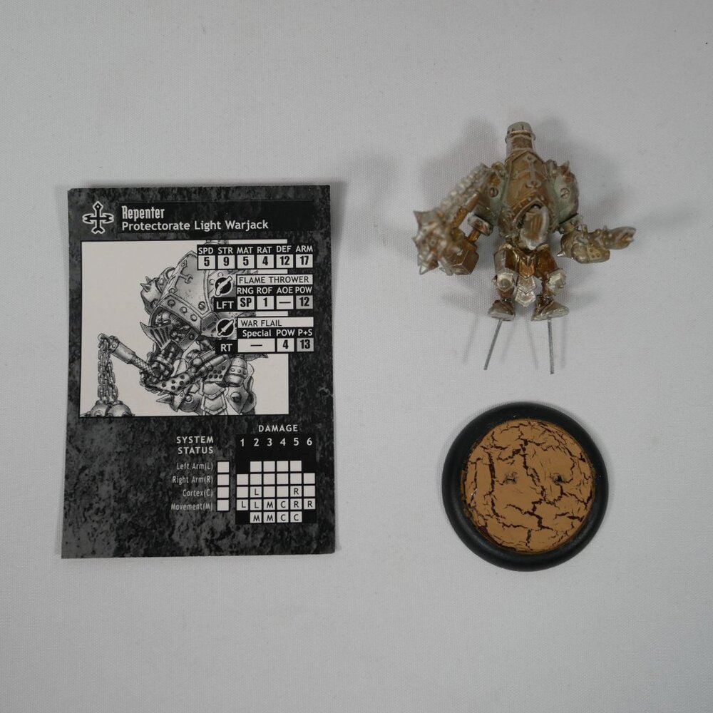 Warmachine Menoth Repenter Light Warjack Miniature & Base Metal OOP
